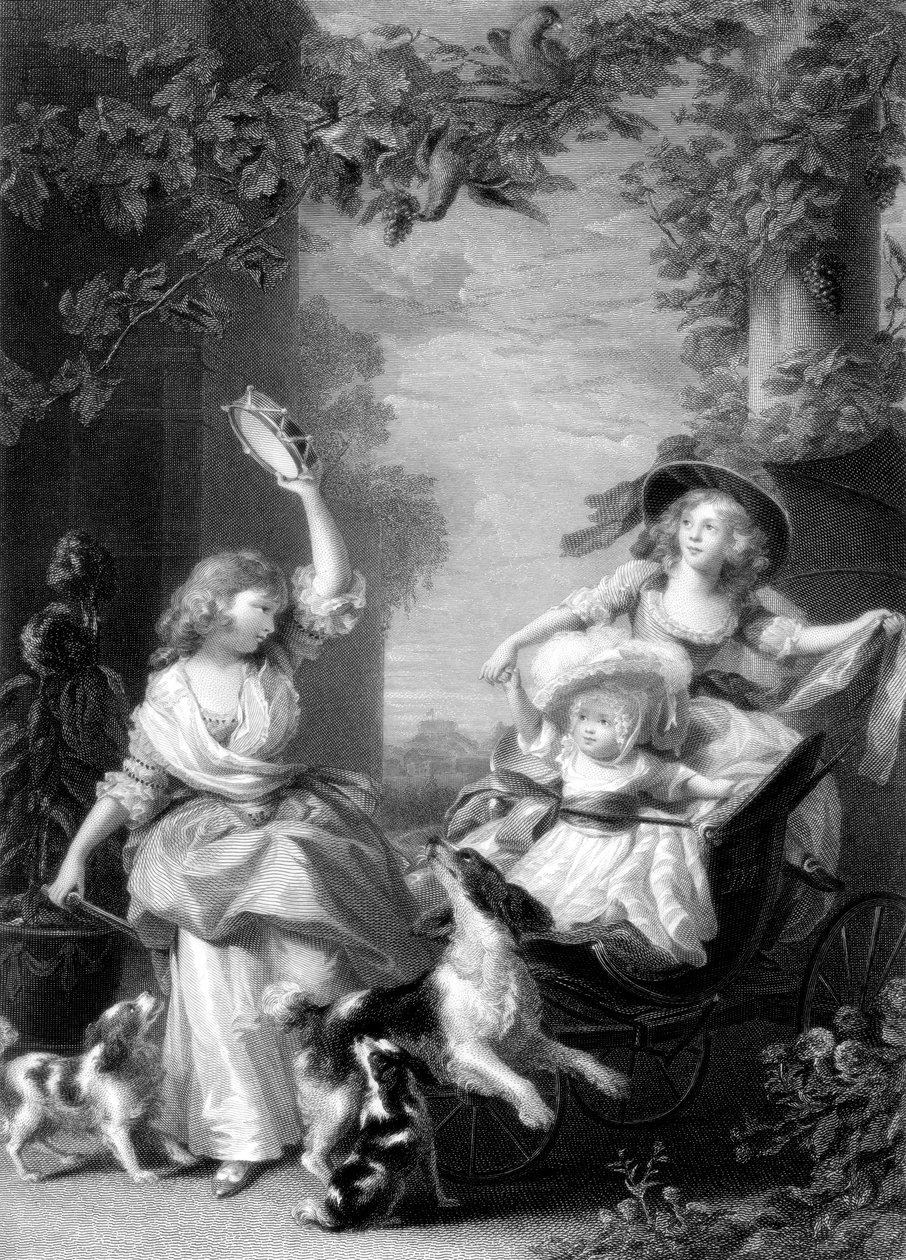 As princesas reais, filhos do rei George III, século XIX. de Robert Graves
