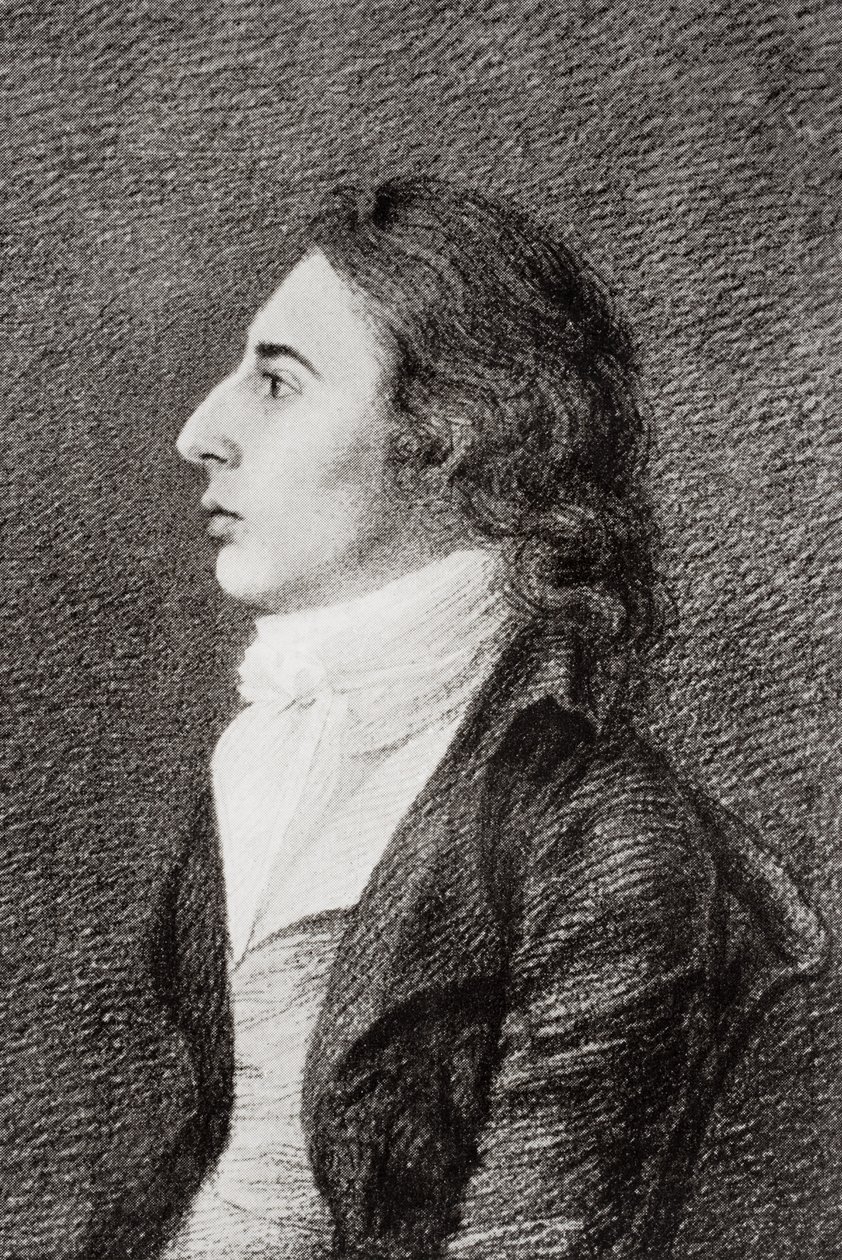 Robert Southey (1774-1843) de "A Vida de Charles Lamb, Volume I", de EV Lucas, publicado em 1905 de Robert Hancock