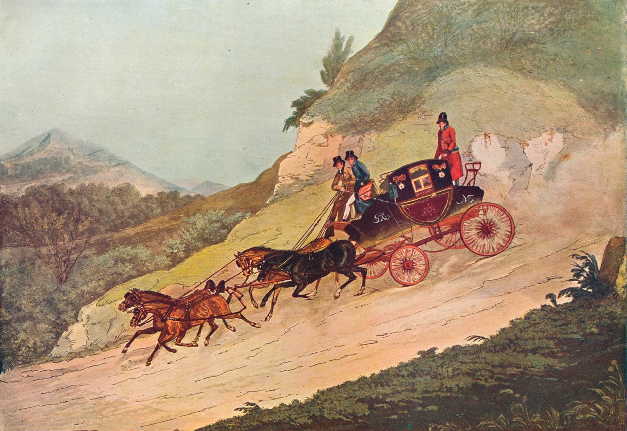 Royal Mail Coach, século XIX, 1907 de Robert Havell