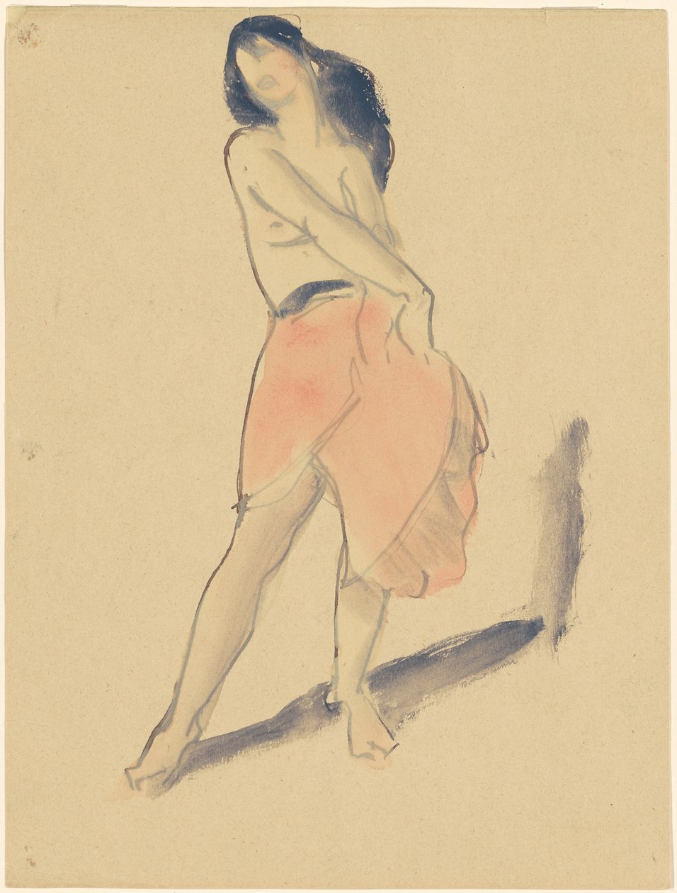Dançarina de saia vermelha, nº 2 de Robert Henri