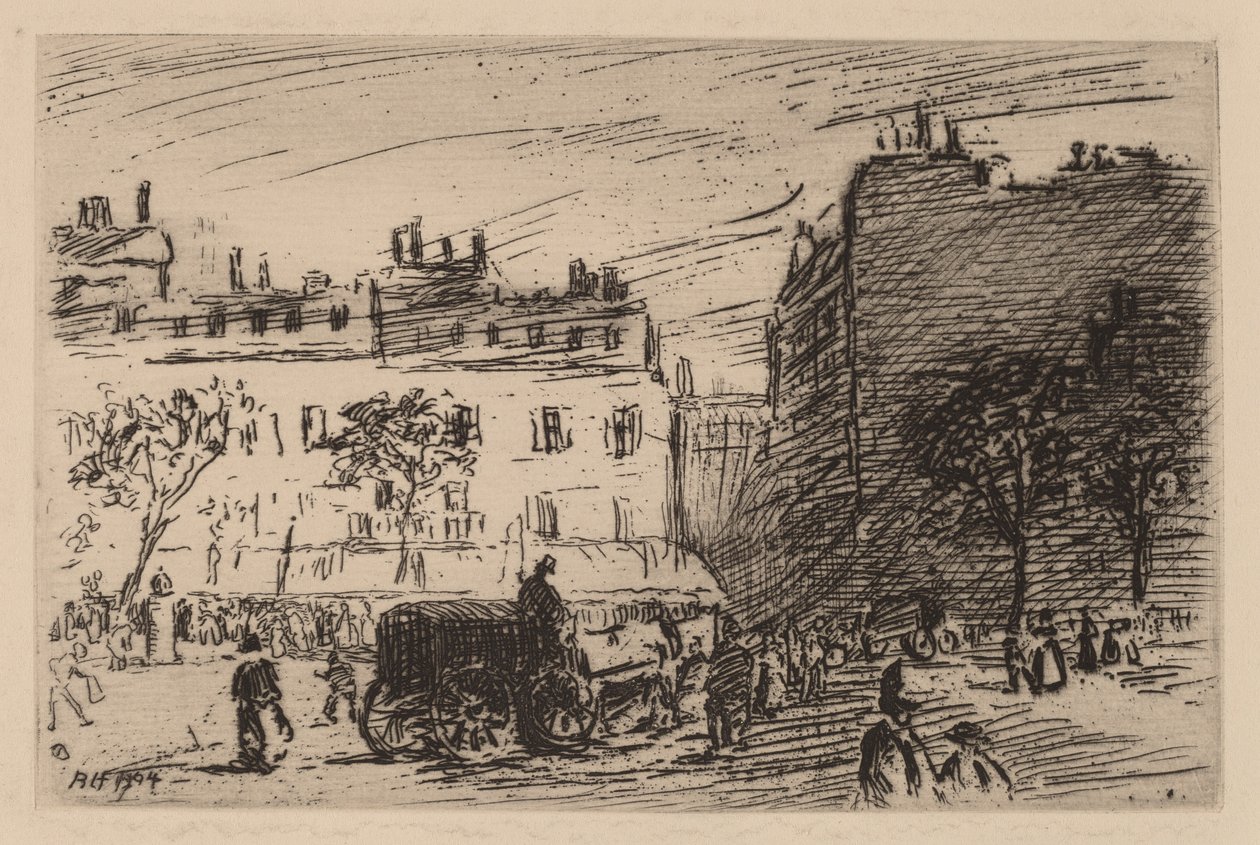 Cena de rua de Paris de Robert Henri