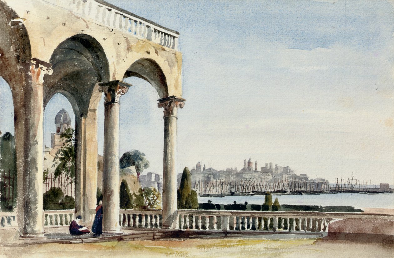 A Villa Doria em Gênova, 1829 de Robert Henry Cheney