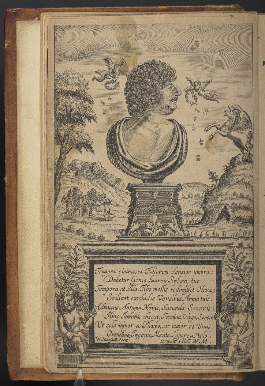 Frontispício de Hespérides, ou As Obras… de Robert Herrick