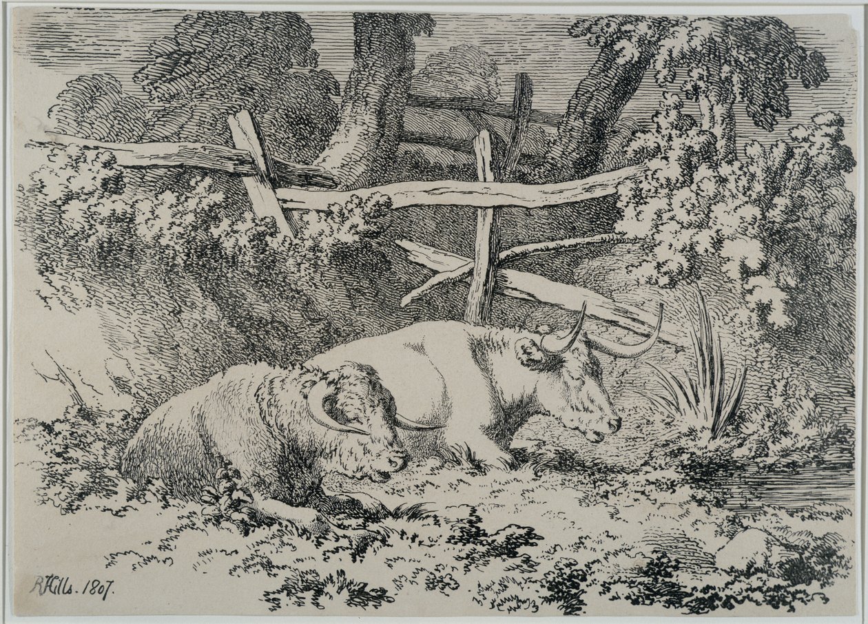 Descansar gado, 1807 de Robert Hills