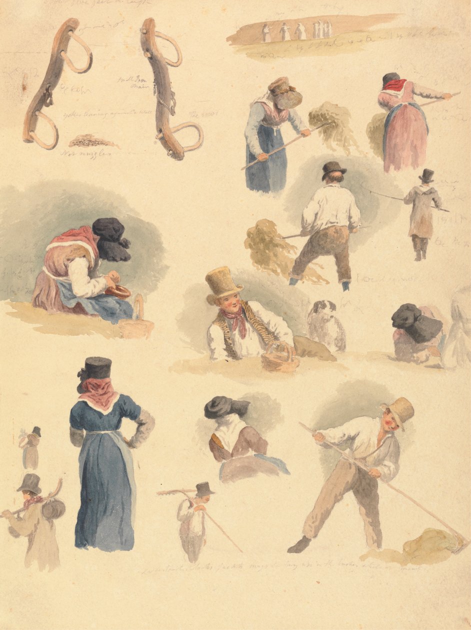 Estudos de Haymakers de Robert Hills