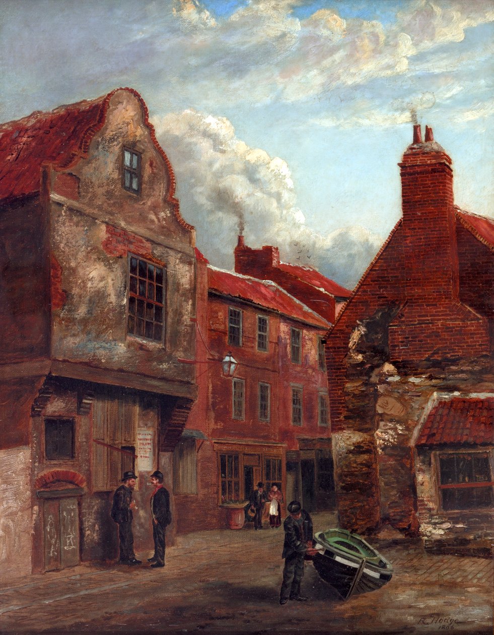 Escudos antigos, Wapping Street e Union Lane, 1896 de Robert Hodge