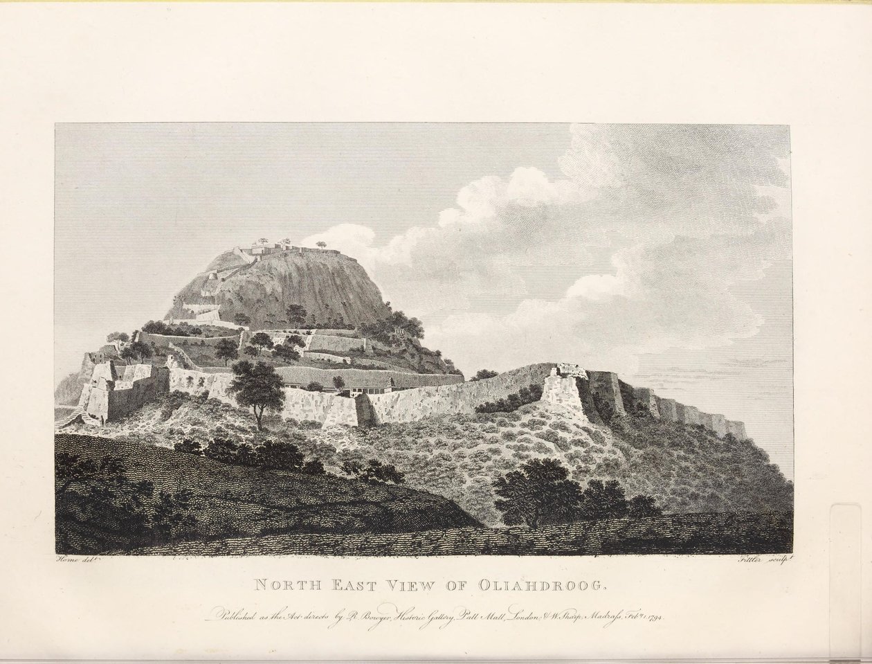 Illustrasjon hentet fra boken Select views in Mysore, the country of Tippoo Sultan av Home, Robert og utgitt av Published by Mr. Bowyer (gb, 1794) de Robert Home