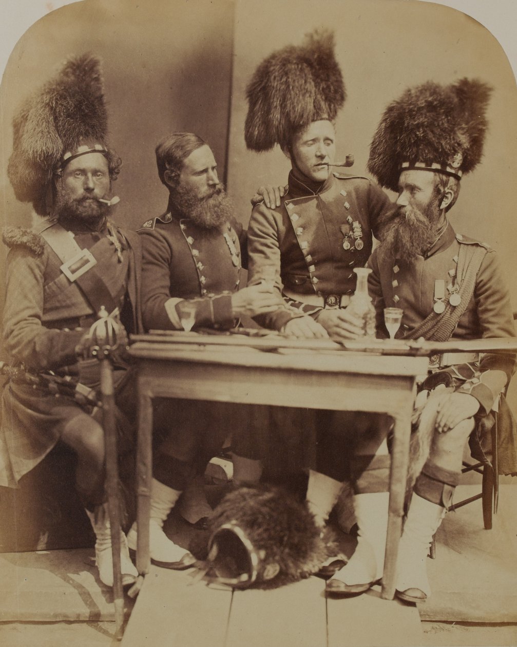 42nd Highlanders (relógio preto) de Robert Howlett