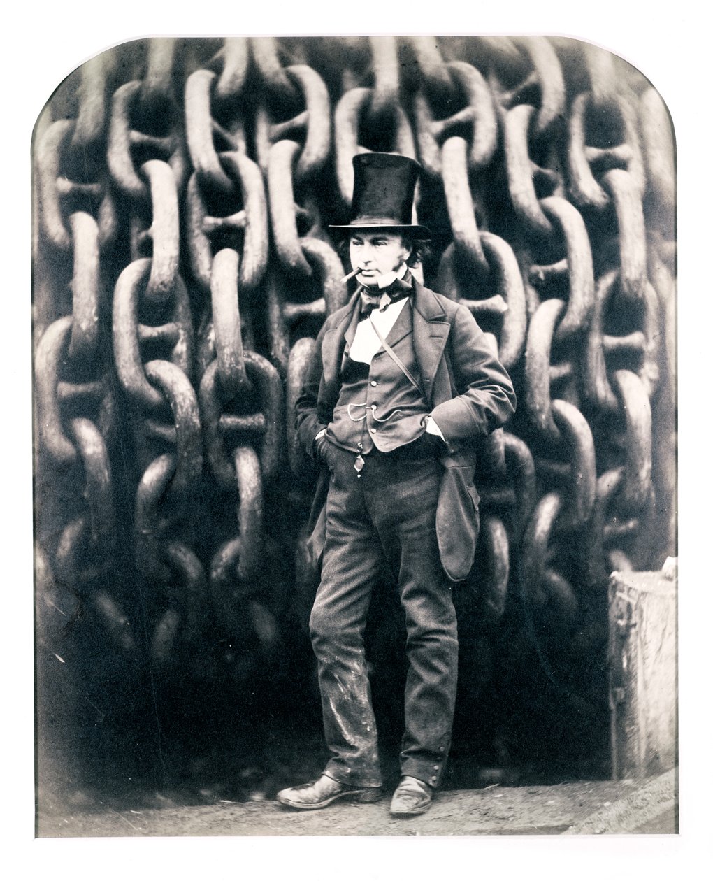 Isambard Kingdom Brunel, engenheiro britânico, 1857 de Robert Howlett