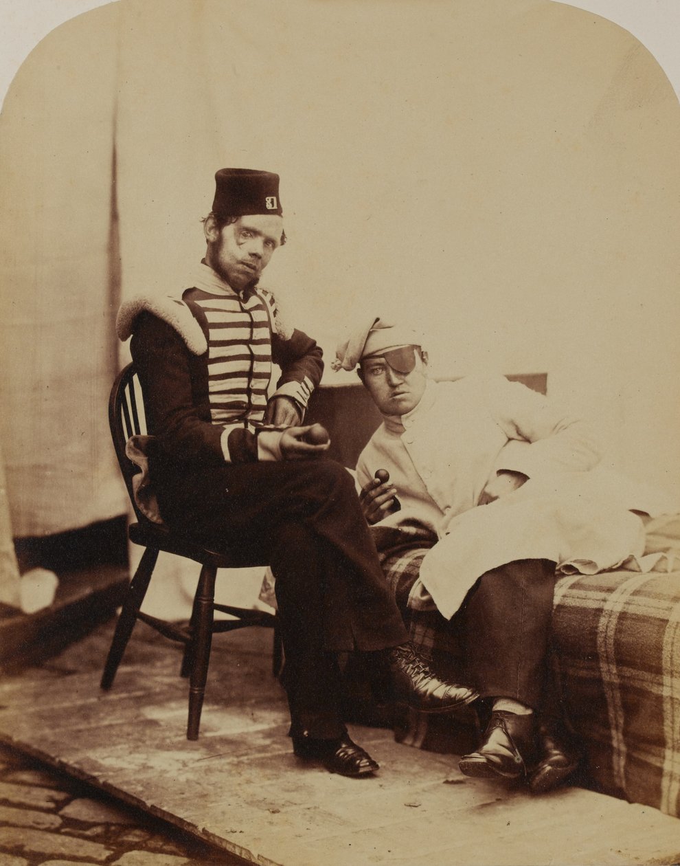 Lockart, 31º (Huntingdonshire) Regimento do Pé, 1856 (foto sépia) de Robert Howlett