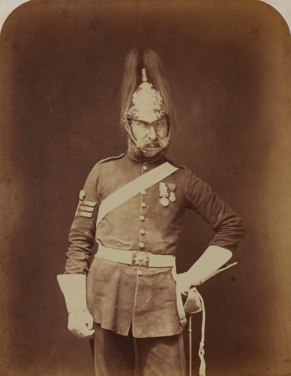 Sargento-Major Stewart, 5º (Princesa Charlotte do País de Gales) Dragoon Guards de Robert Howlett