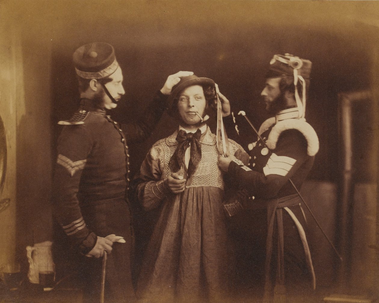 O Recruta, 1856 (foto sépia) de Robert Howlett