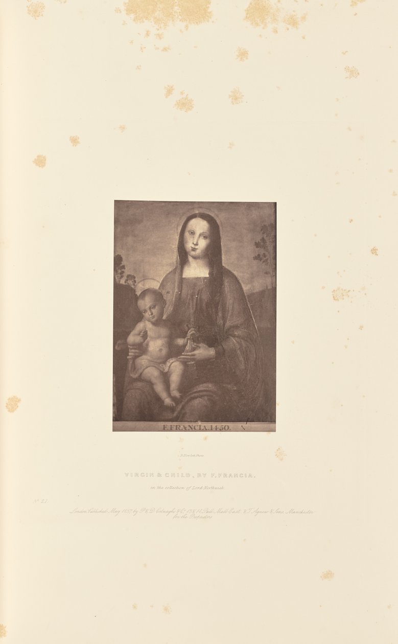 Virgem e Menino, de F. Francia de Robert Howlett