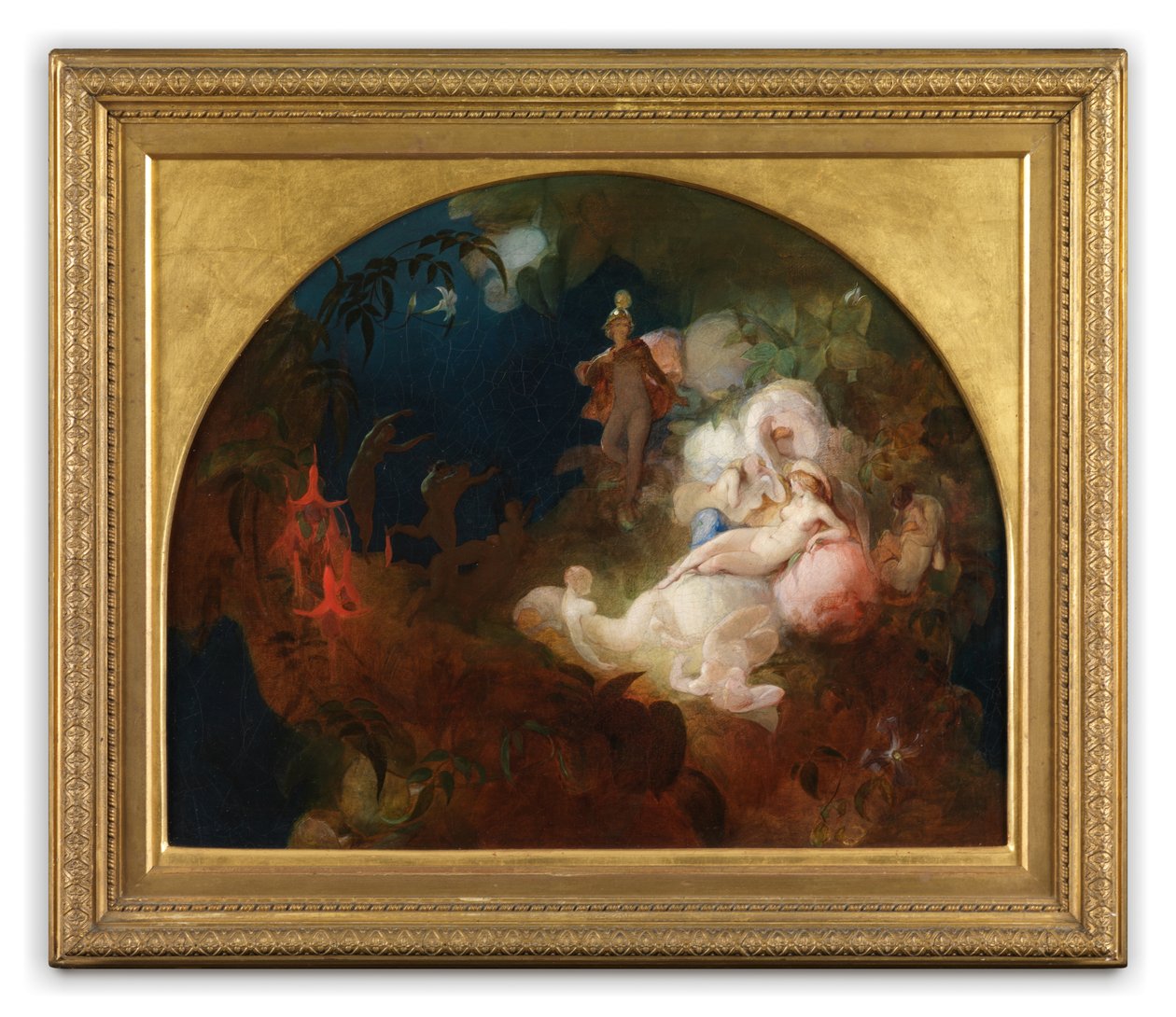 Aí Dorme Titânia (óleo sobre painel) de Robert Huskisson