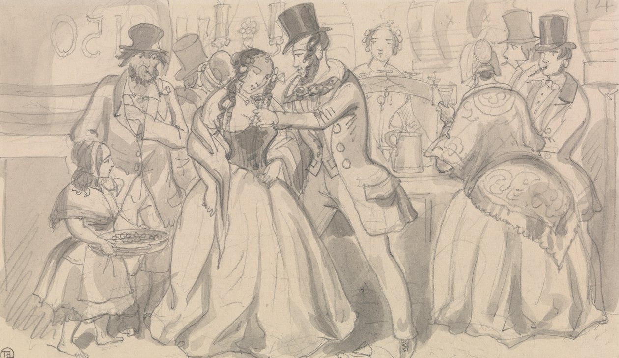 Refresco Público na Sociedade Baixa de Robert Isaac Cruikshank