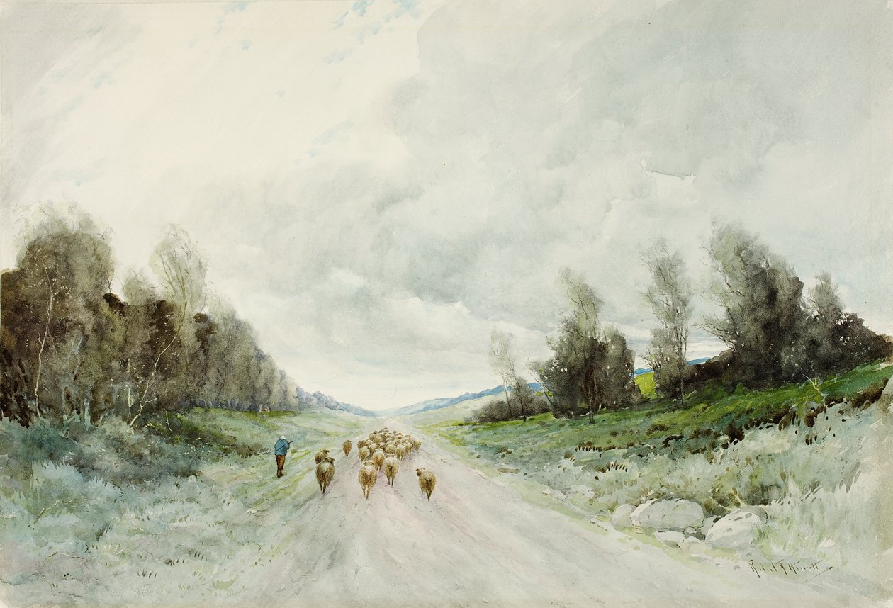 A Northumberland Road (wc no papel) de Robert J. Hewitt