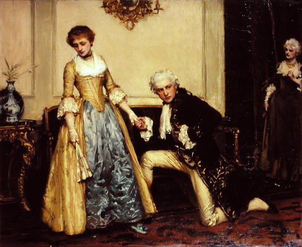 A Proposta (óleo sobre tela) de Robert James Gordon