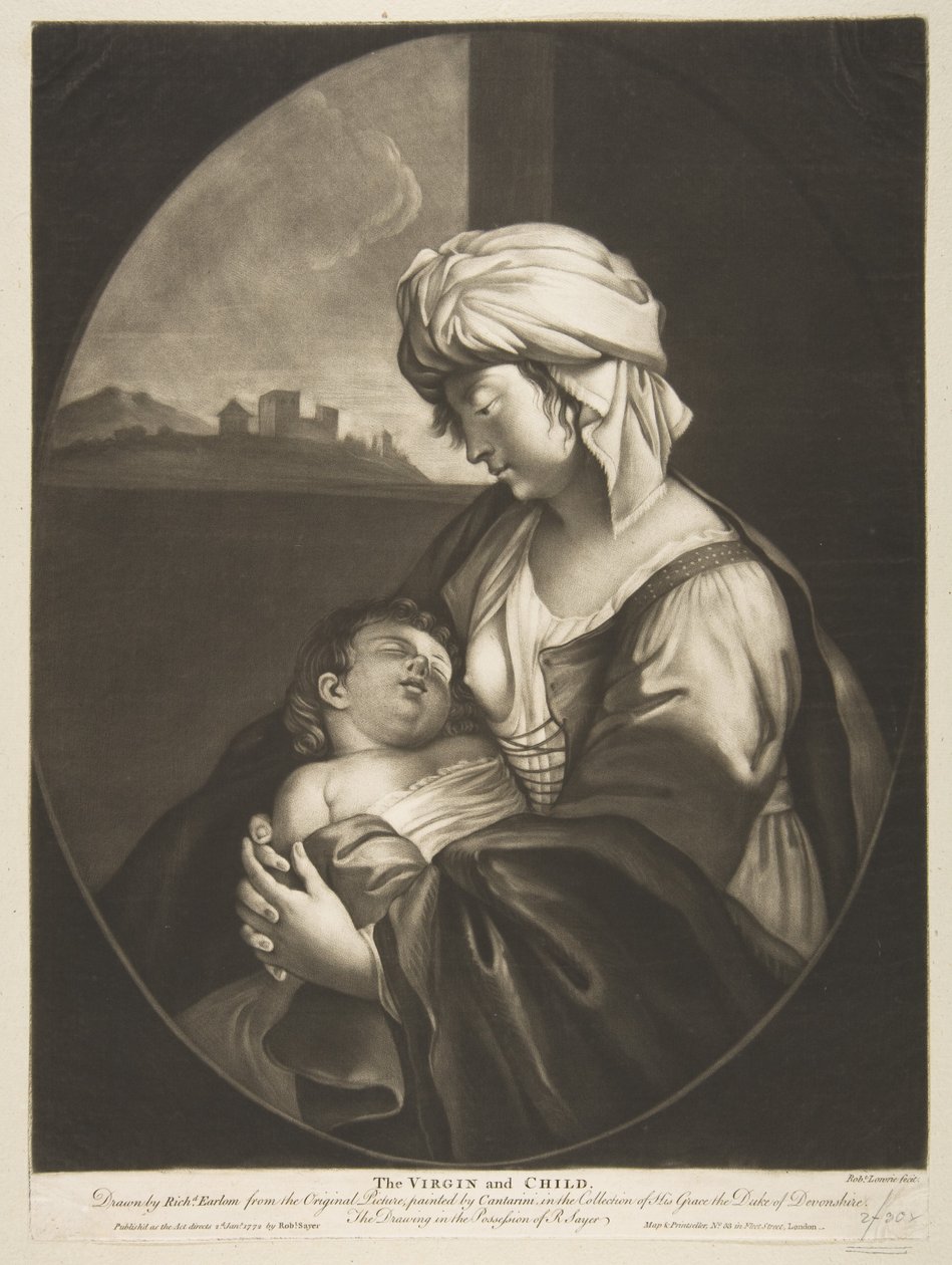 Virgem e Menino, 1772. de Robert Laurie