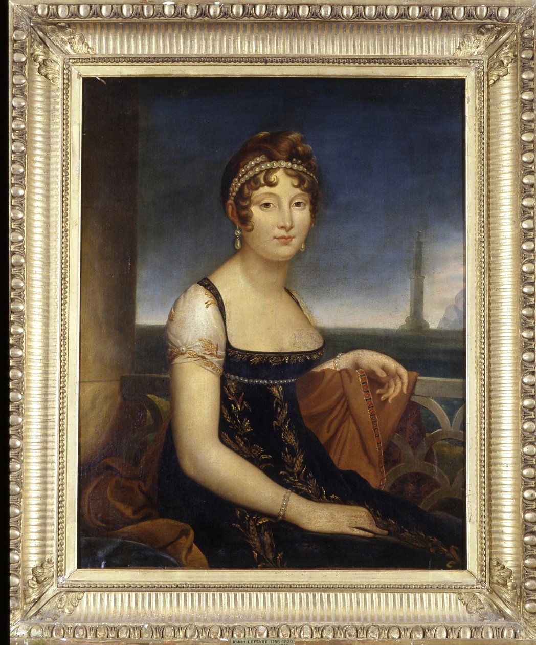 Marie-Paulette chamada Pauline Bonaparte, Princesa Borghese (Irmã de Napoleão I) - por Robert Lefevre (1756-1830) de Robert Lefevre