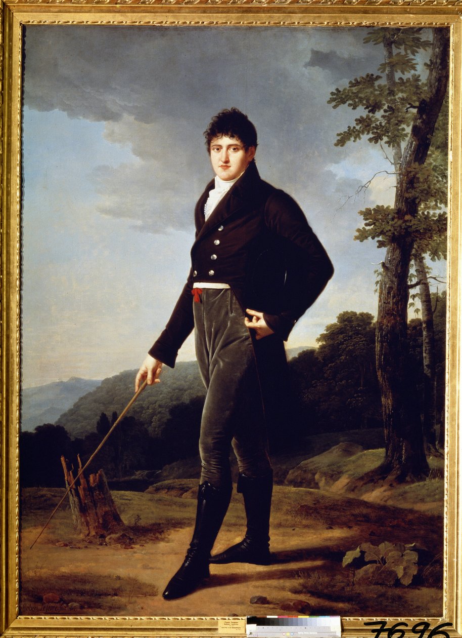 Retrato do Conde Andrey Bezborodko. Pintura de Robert Lefevre (1756-1830) de Robert Lefevre