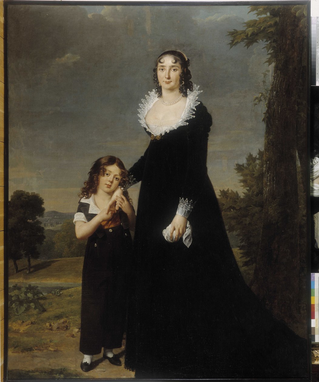 Retrato de uma mãe com seu filho de Robert Lefevre