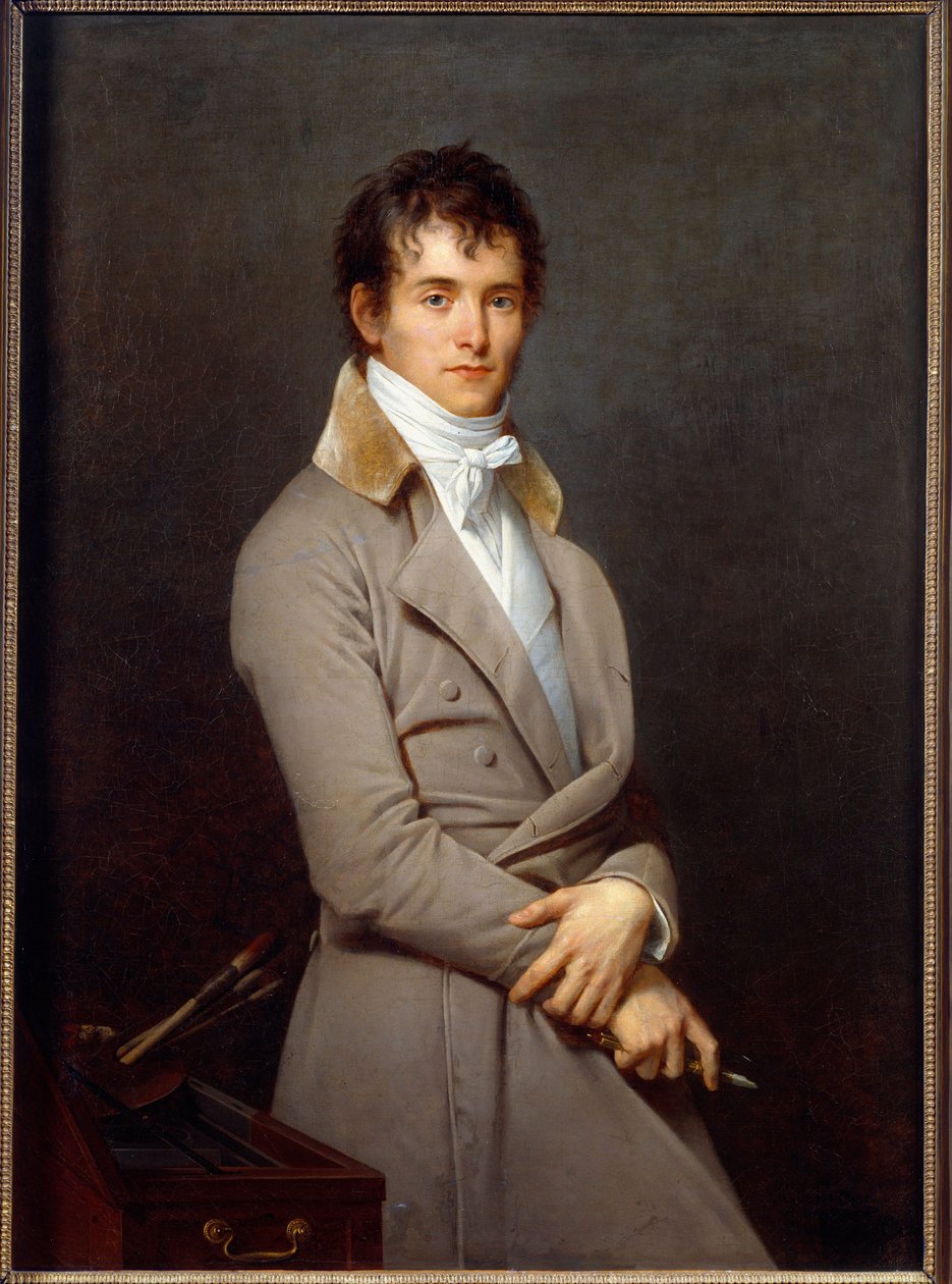 Retrato do Pintor Pierre Narcisse (Pierre-Narcisse) Guerin (1774-1833) Pintura de Robert Lefevre (1755-1830) Sol do século XIX: 1,09x0,8m - Orleans musee des beaux arts de Robert Lefevre