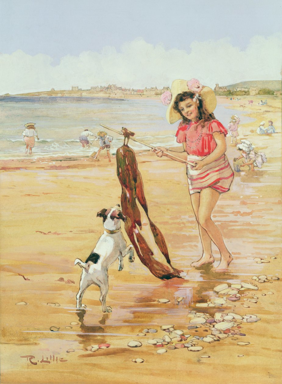 Um Dia de Verão (aguarela sobre papel) de Robert Lillie