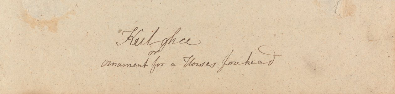 Keilghee ou Ornamento para Cavalos Forelock de Robert Mabon