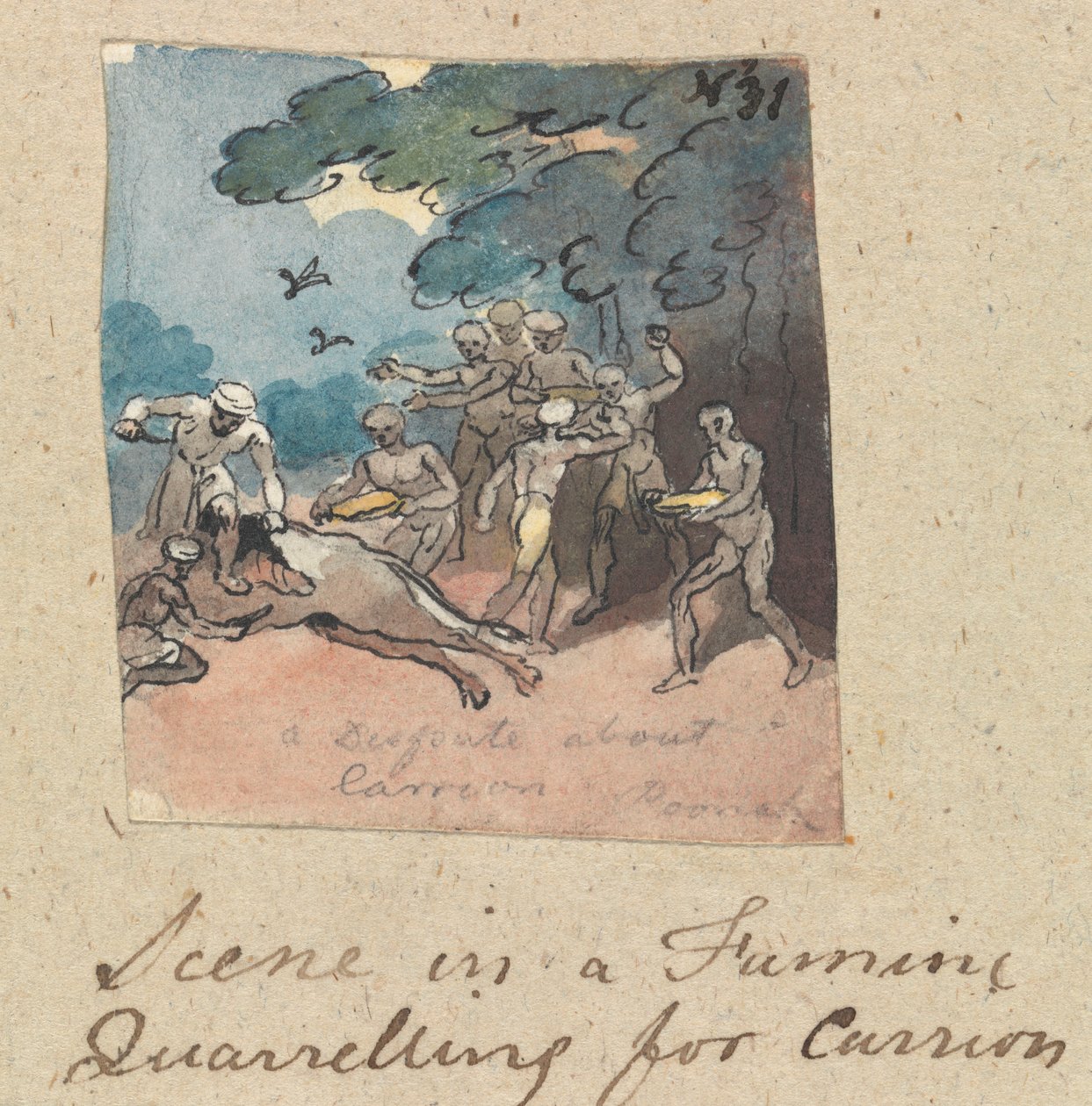 Cena de uma Fome: Quarreling para Carrion de Robert Mabon