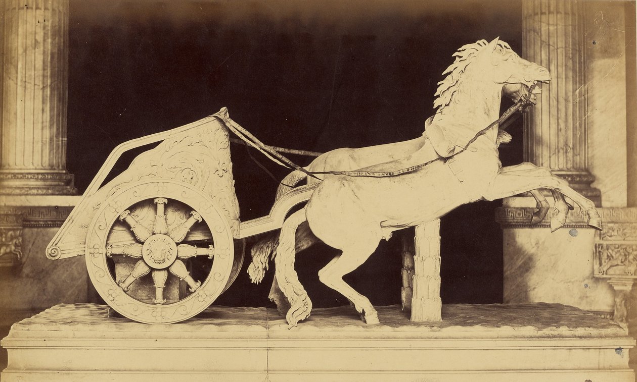 [Cavalos e carruagem - Museu do Vaticano] de Robert MacPherson