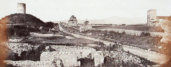 Vista da Via Appia Antica (foto a p/b) de Robert MacPherson