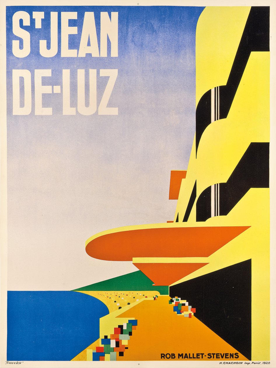 Propaganda de pôsteres Saint-Jean-de-Luz, 1928 de Robert Mallet Stevens