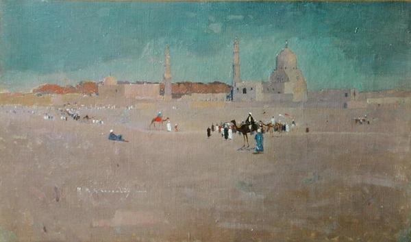 A Scene in Egypt, c.1890 (oil on canvas) de Robert McGowan Coventry