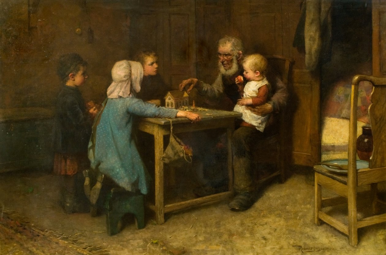 A História do Dilúvio (óleo sobre tela) de Robert McGregor