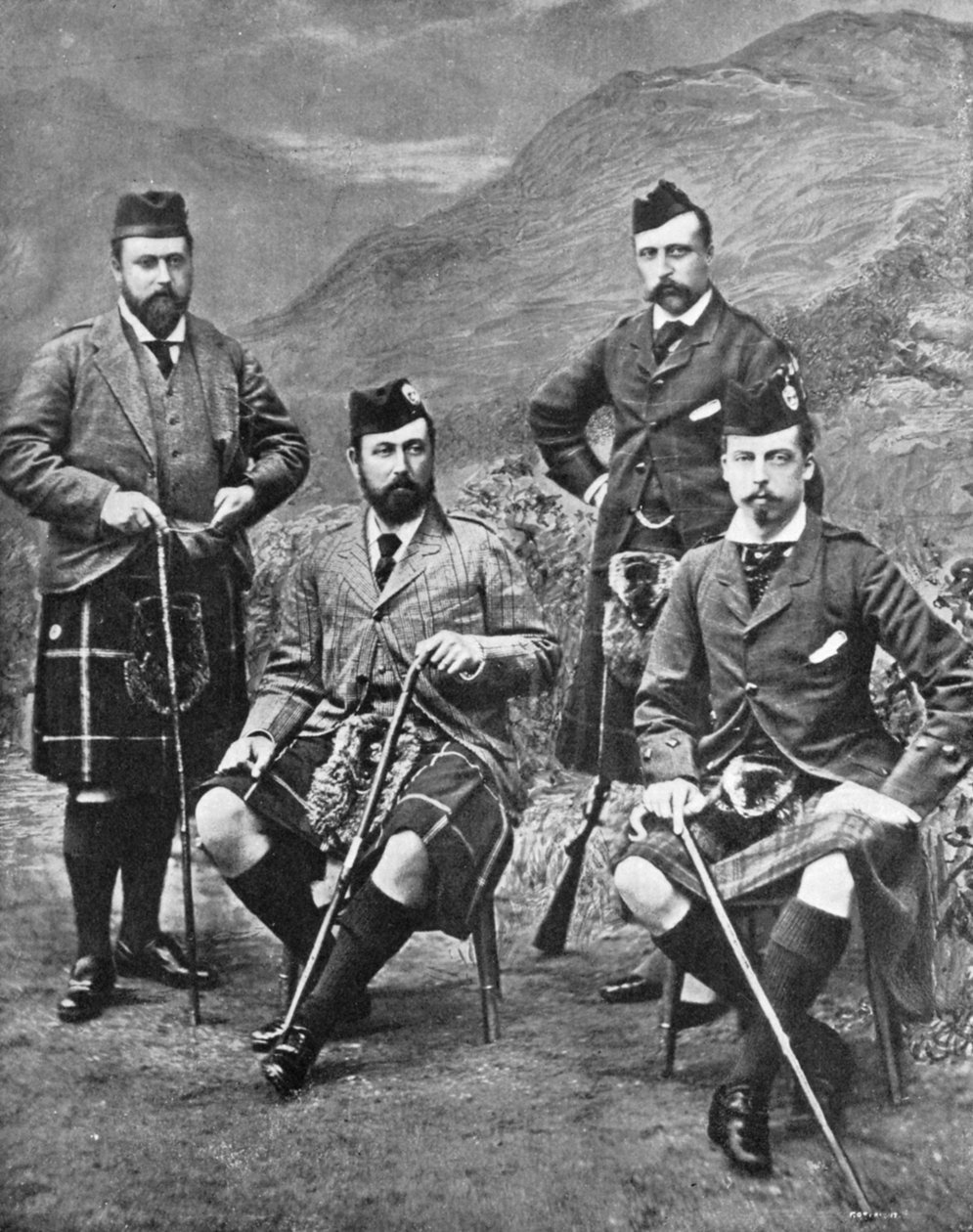 Rainha Victorias quatro filhos em Abergeldie, 1881. de Robert Milne