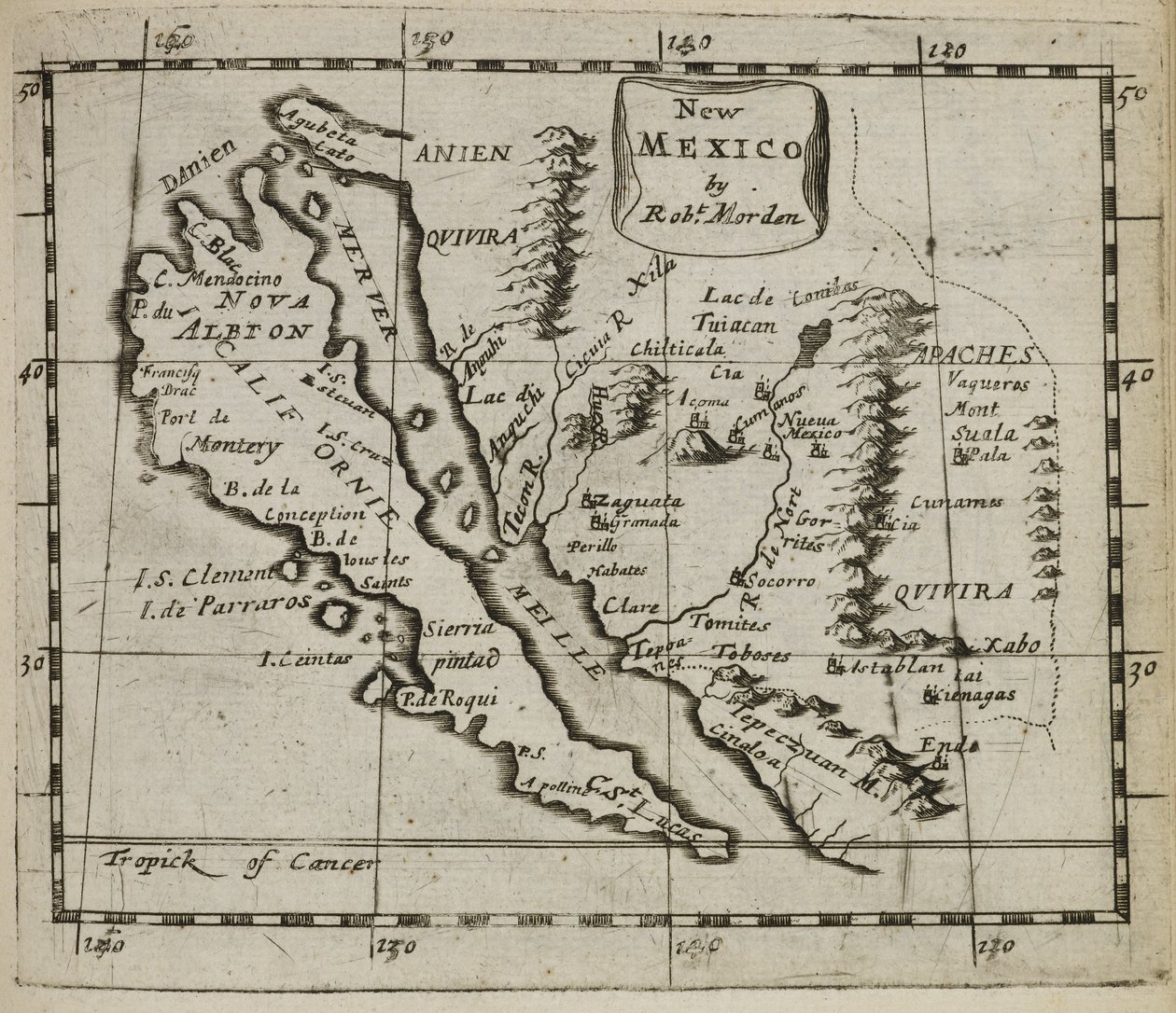 Maps.C.39.a.11, mapa 57 Novo México de Robert Morden