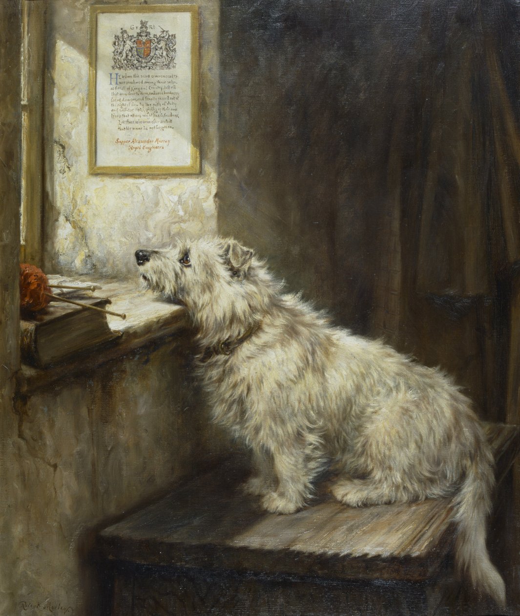 Será que ele vai voltar , c.1918 (óleo sobre tela) de Robert Morley