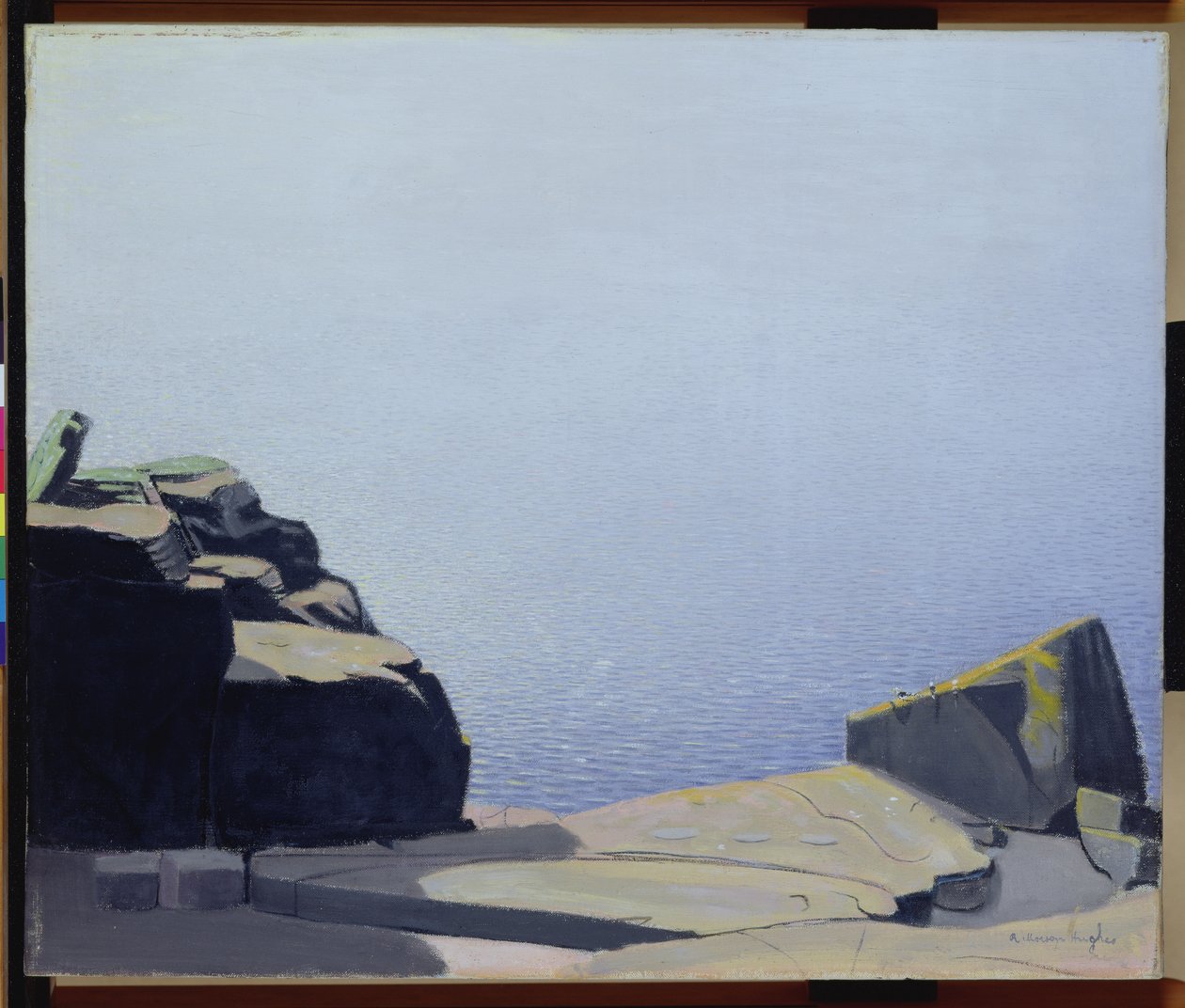 Um dia calmo (óleo sobre tela) de Robert Morson Hughes