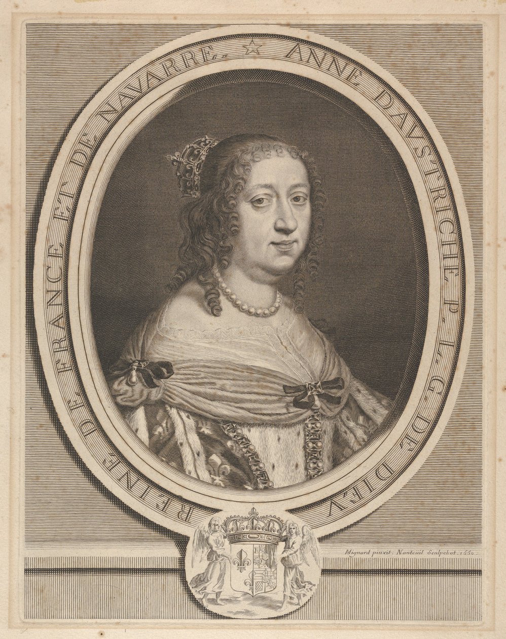 Ana da Áustria, 1660. de Robert Nanteuil