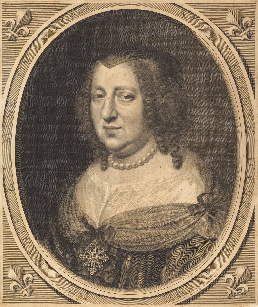 Ana de Áustria, rainha de França e Navarra de Robert Nanteuil