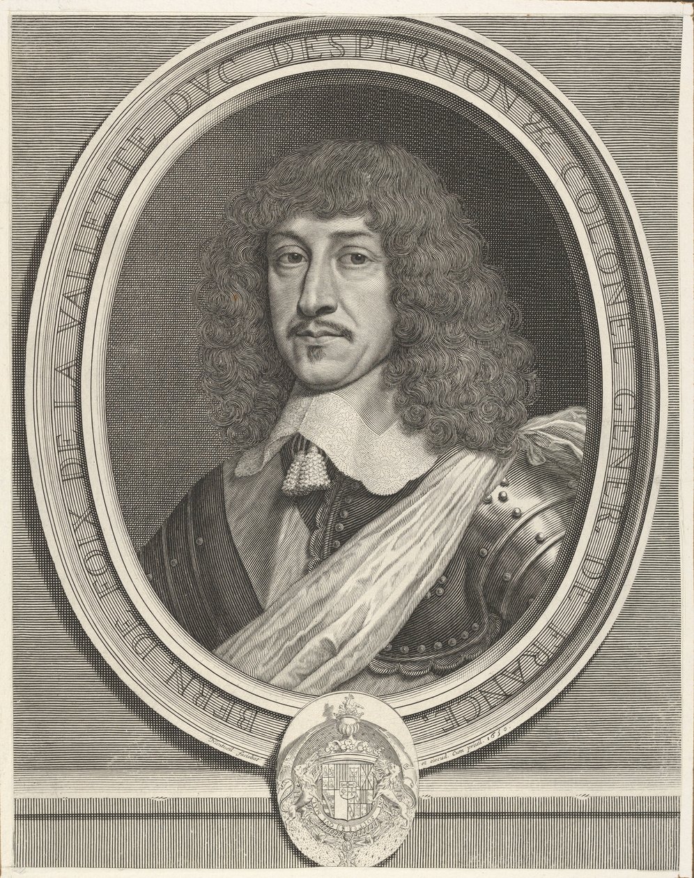 Bernard de Foix de La Valette Duque de Epernon, 1630. de Robert Nanteuil