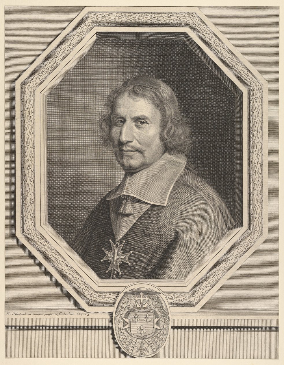 Cardeal Antonio Barberini, 1664. de Robert Nanteuil