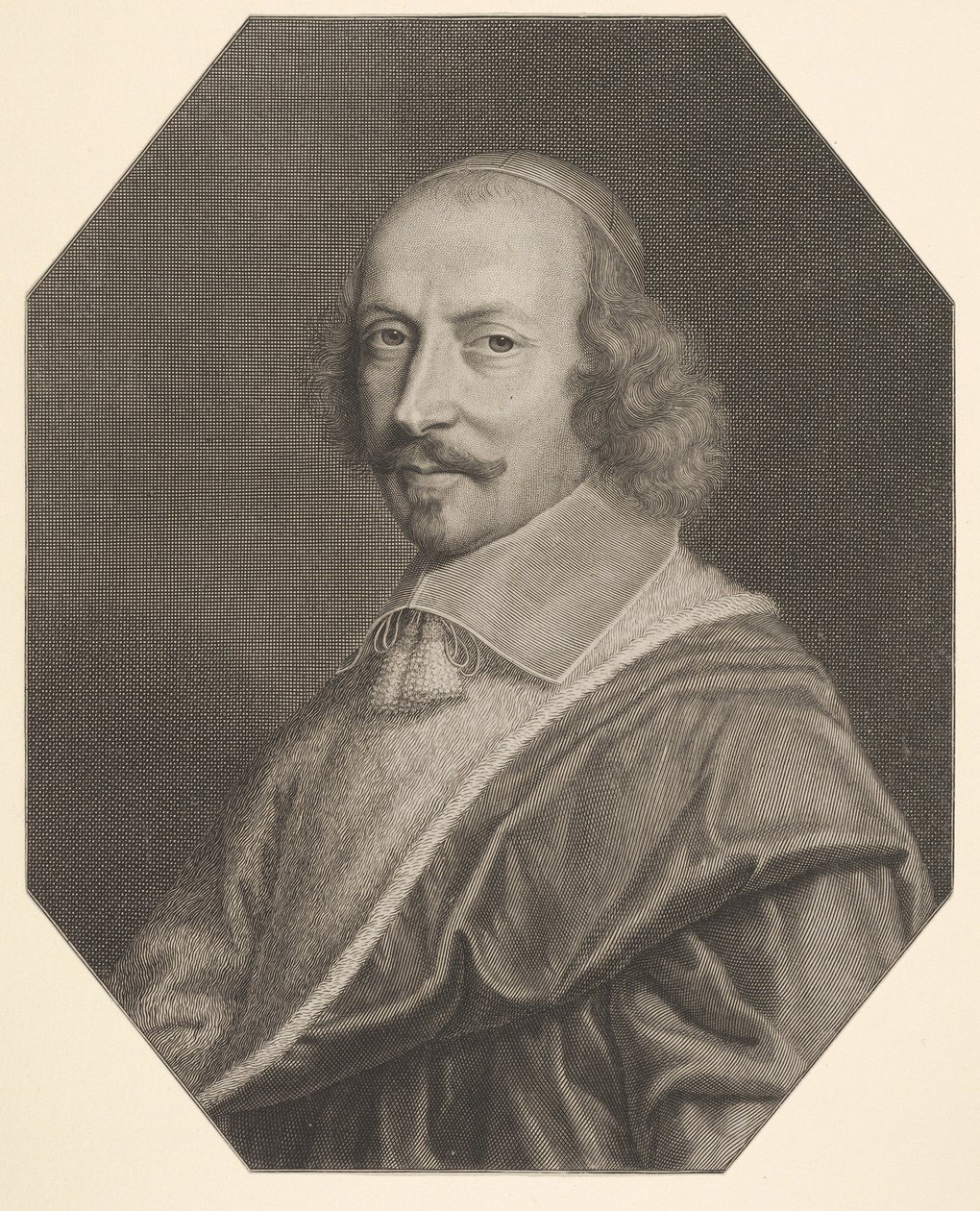 Cardeal Jules Mazarin, 1656. de Robert Nanteuil