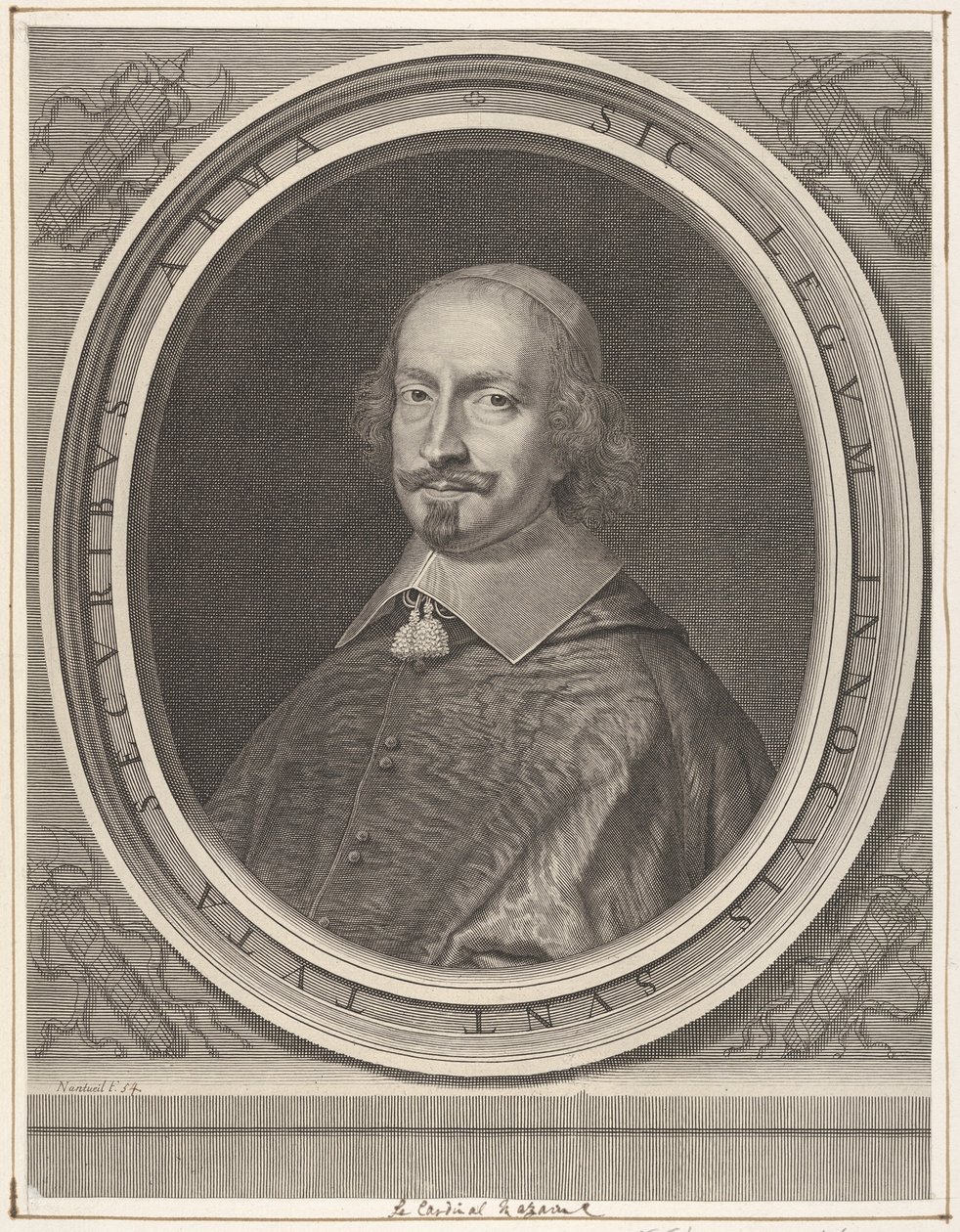 Cardeal Jules Mazarin, ca. 1652 de Robert Nanteuil