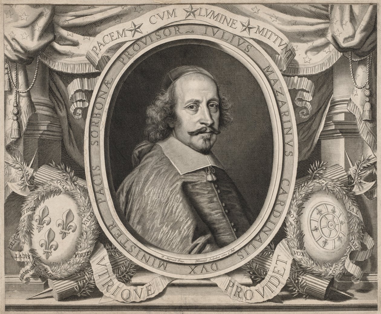 Cardeal Mazarin, 1660. de Robert Nanteuil