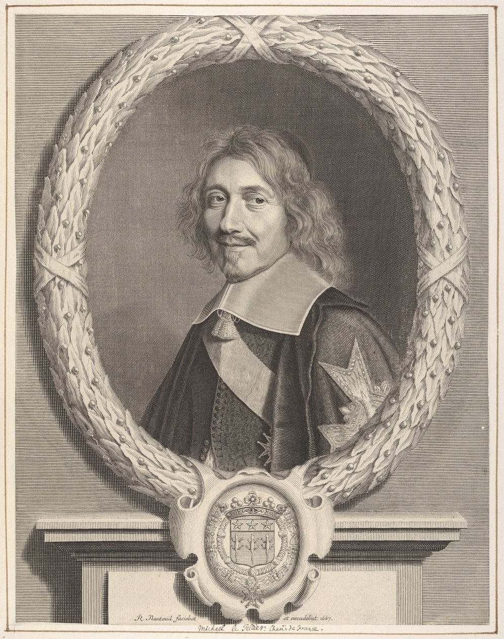 Chanceler Le Tellier, século XVII. de Robert Nanteuil