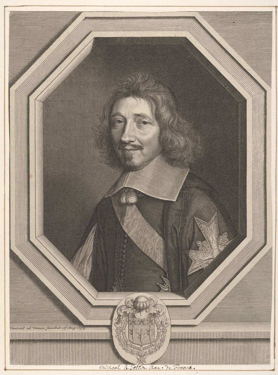 Chanceler Michael IV Le Tellier, 1658. de Robert Nanteuil