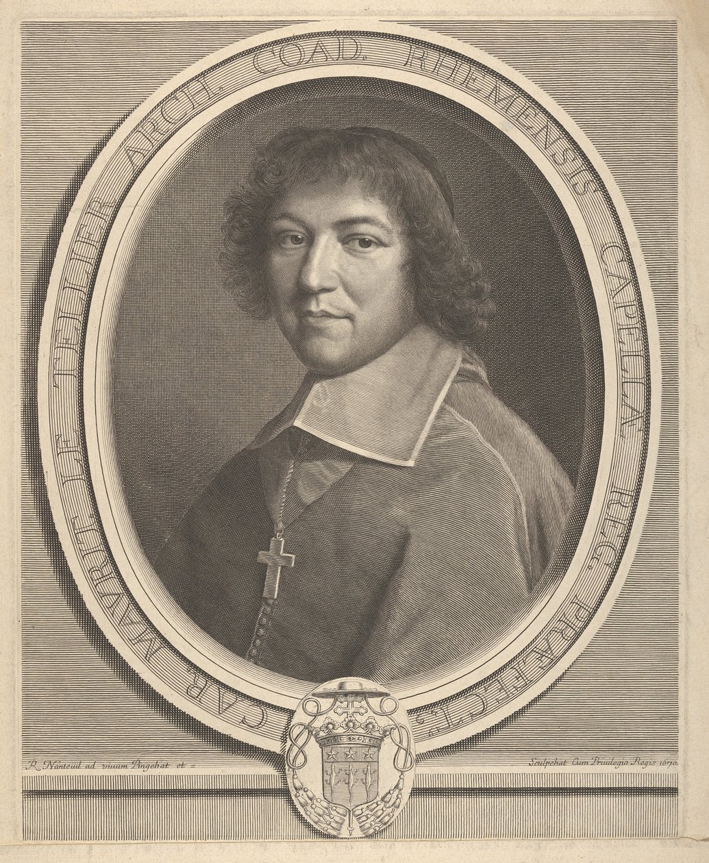 Charles-Maurice Le Tellier, 1670. de Robert Nanteuil