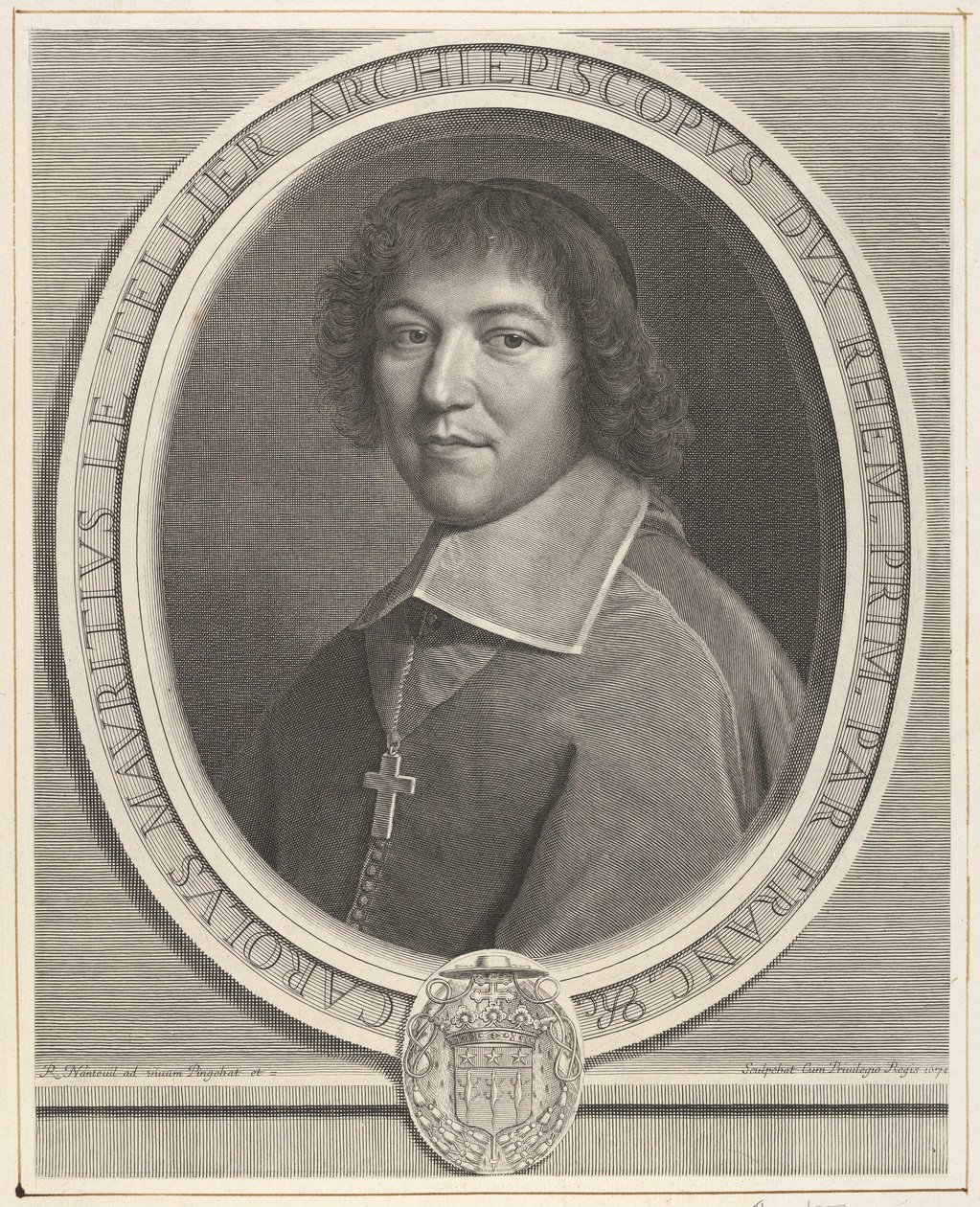 Charles-Maurice le Tellier, 1671. de Robert Nanteuil