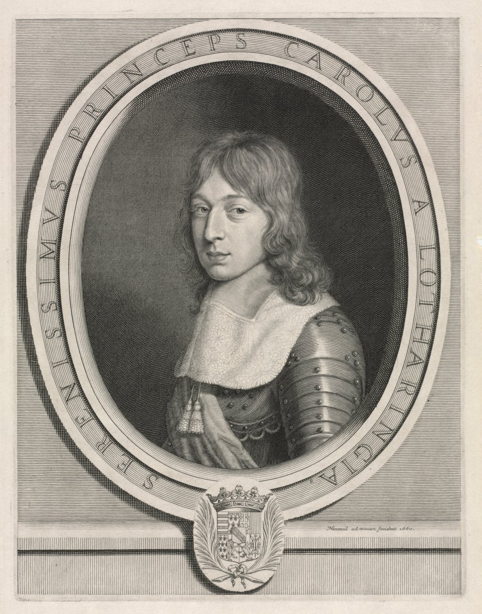 Carlos V, duque de Lorrain, 1660. de Robert Nanteuil